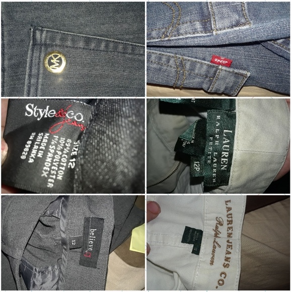 Sz 12 JEANS BUNDLE ..NAME BRAND - Picture 2 of 8